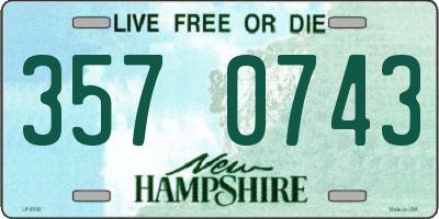 NH license plate 3570743