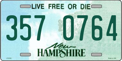 NH license plate 3570764