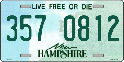 NH license plate 3570812