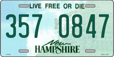 NH license plate 3570847