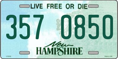 NH license plate 3570850