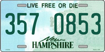 NH license plate 3570853