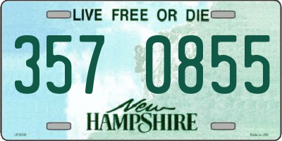 NH license plate 3570855