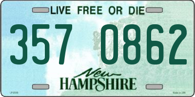 NH license plate 3570862