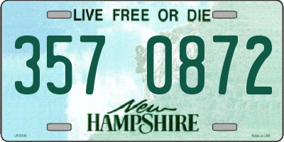 NH license plate 3570872