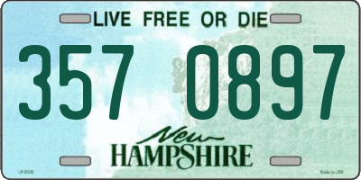 NH license plate 3570897