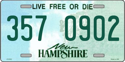 NH license plate 3570902