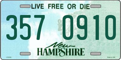 NH license plate 3570910