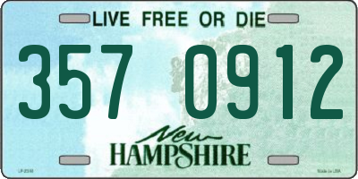 NH license plate 3570912