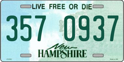 NH license plate 3570937