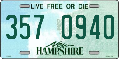 NH license plate 3570940
