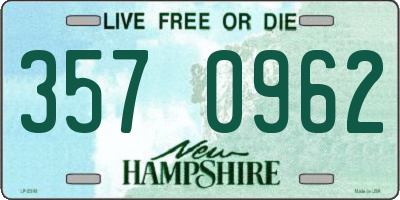 NH license plate 3570962