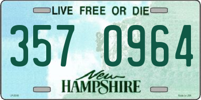 NH license plate 3570964