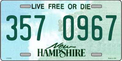 NH license plate 3570967