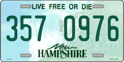 NH license plate 3570976