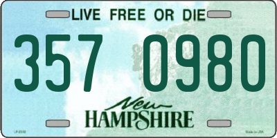 NH license plate 3570980