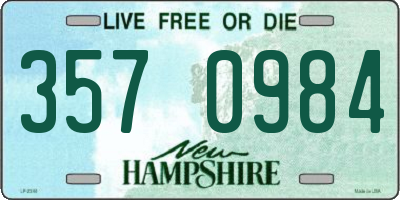 NH license plate 3570984