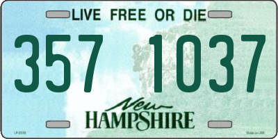 NH license plate 3571037