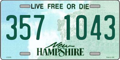 NH license plate 3571043