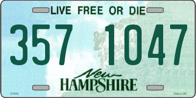 NH license plate 3571047