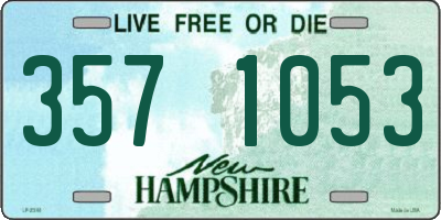 NH license plate 3571053