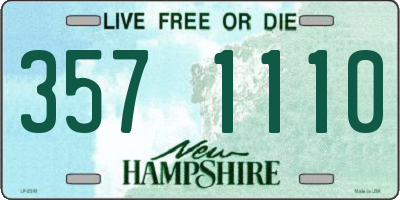 NH license plate 3571110