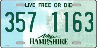 NH license plate 3571163