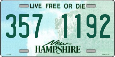 NH license plate 3571192