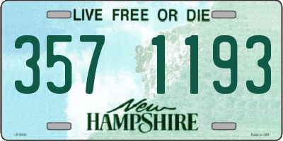 NH license plate 3571193
