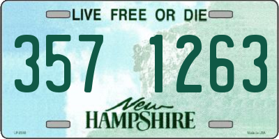 NH license plate 3571263