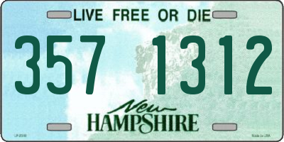 NH license plate 3571312