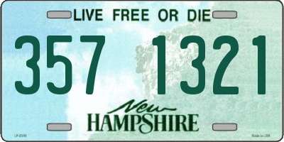 NH license plate 3571321