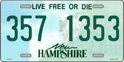 NH license plate 3571353