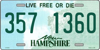 NH license plate 3571360