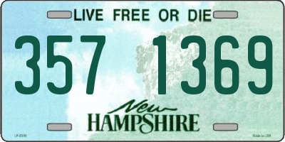 NH license plate 3571369