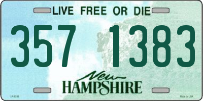 NH license plate 3571383