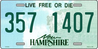 NH license plate 3571407