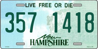 NH license plate 3571418