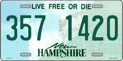 NH license plate 3571420