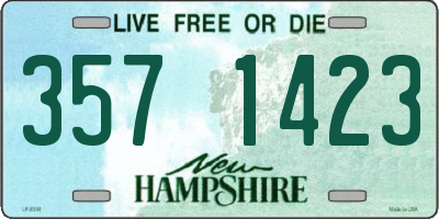 NH license plate 3571423