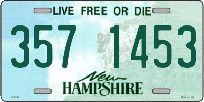 NH license plate 3571453