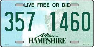 NH license plate 3571460