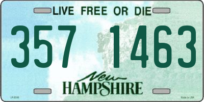 NH license plate 3571463