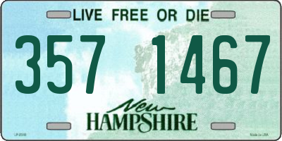 NH license plate 3571467