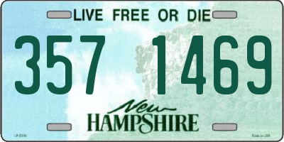 NH license plate 3571469