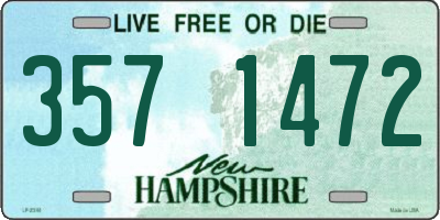 NH license plate 3571472