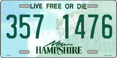NH license plate 3571476