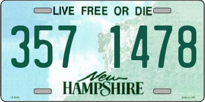 NH license plate 3571478