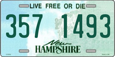 NH license plate 3571493