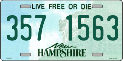 NH license plate 3571563
